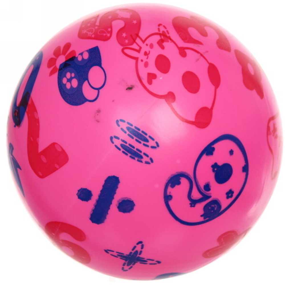 Мяч 22 см «Цифра» (50гр), микс