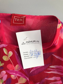 Платье Tex яркого цвета, маркировка 36, визуально 42 размер