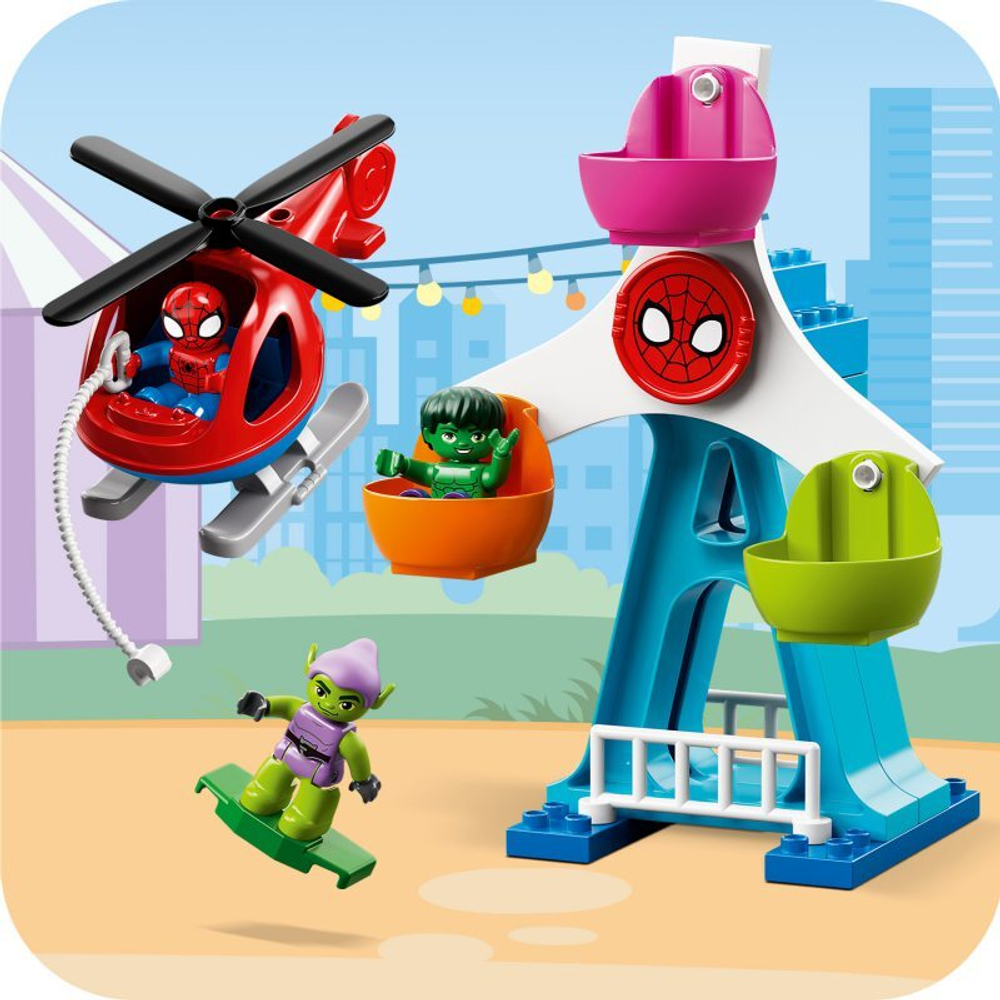Конструктор LEGO DUPLO - Человек-паук и его друзья в парке развлечений 10963