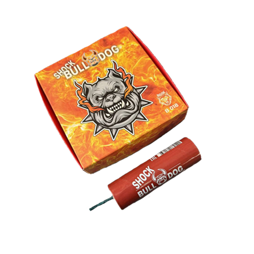 В018 Петарды "SHOCK BULL DOG" (Волк) (1 упаковка / 4 штуки)
