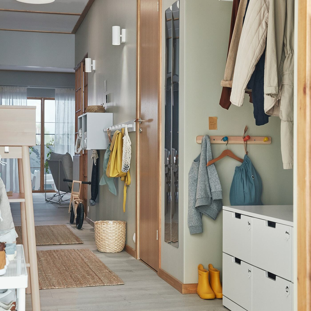 IKEA NYMÅNE  (ИКЕА НЙМÅНЕ)  -  Настенный светильник, двухсторонний, фиксированная установка, белый