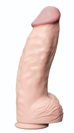 Телесный фаллоимитатор-гигант Real Bomb - 26 см. (Цвет: телесный)