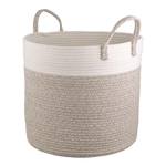 Корзина для хранения iben, D40х36 см, кремовая/светло-бежевая