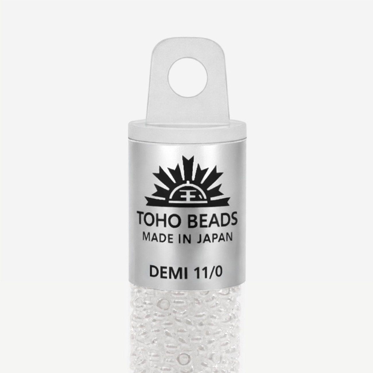 Японский бисер TOHO Demi 11/0 (№101), прозрачный глянцевый