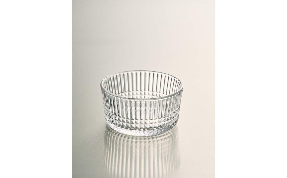 Zara Home миска из стекла, цвет прозрачный, 10.5 см
