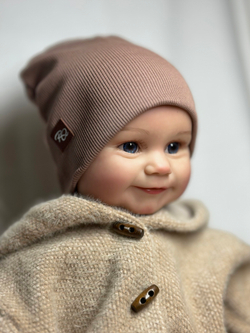 Шапка детская двухслойная Тауп Грей