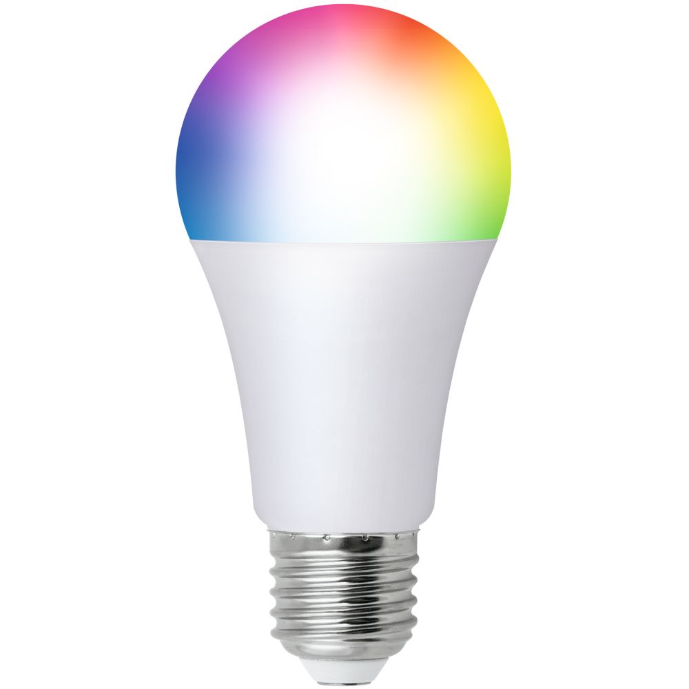 LED-A60-12W-RGBW-E27-230V-WF-FR PLS80WH Умная лампа светодиодная Wi-Fi+Bluetooth. диммируемая. Форма А. матовая. 2700-6500K+RGB. Голосовое управление+приложение UnielSmart. TM Uniel