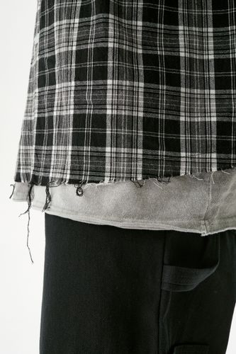 Черная рубашка в клетку Dover