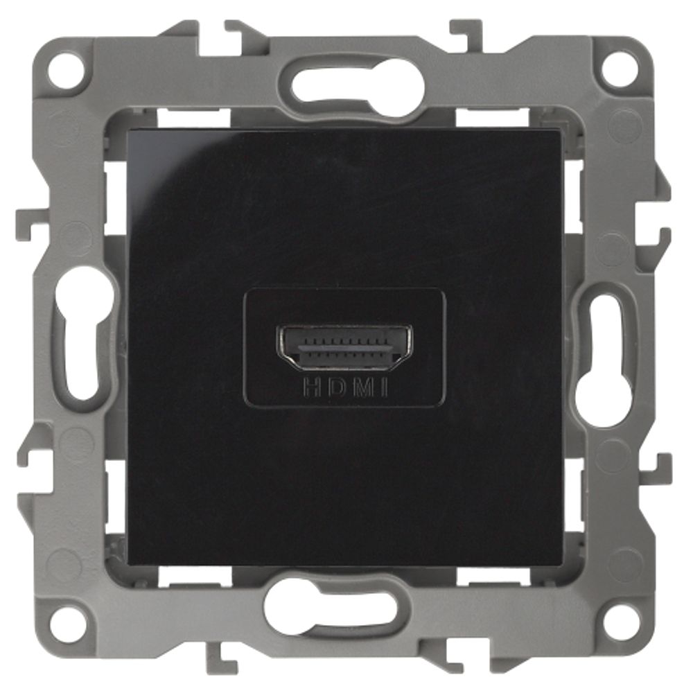 Розетка ЭРА Серия 12 12-3114-06 HDMI IP20 чёрный | Эра 12