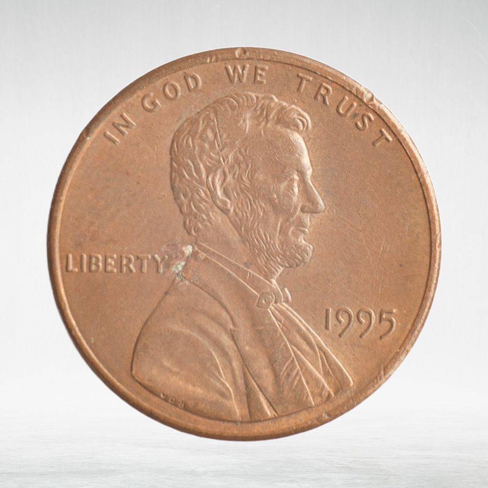USA, 1 Cent, 1995 - Lincoln Memorial Cent, VF