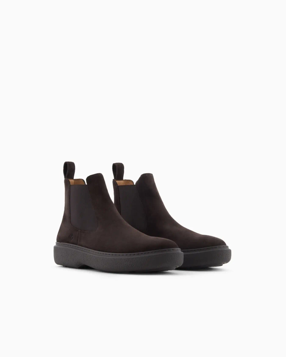 Suede Ankle Boots – мужские замшевые ботильоны на низком ходу от GIORGIO ARMANI
