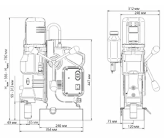 Пневматический магнитный сверлильный станок Promotech PRO-35 ADA ATEX