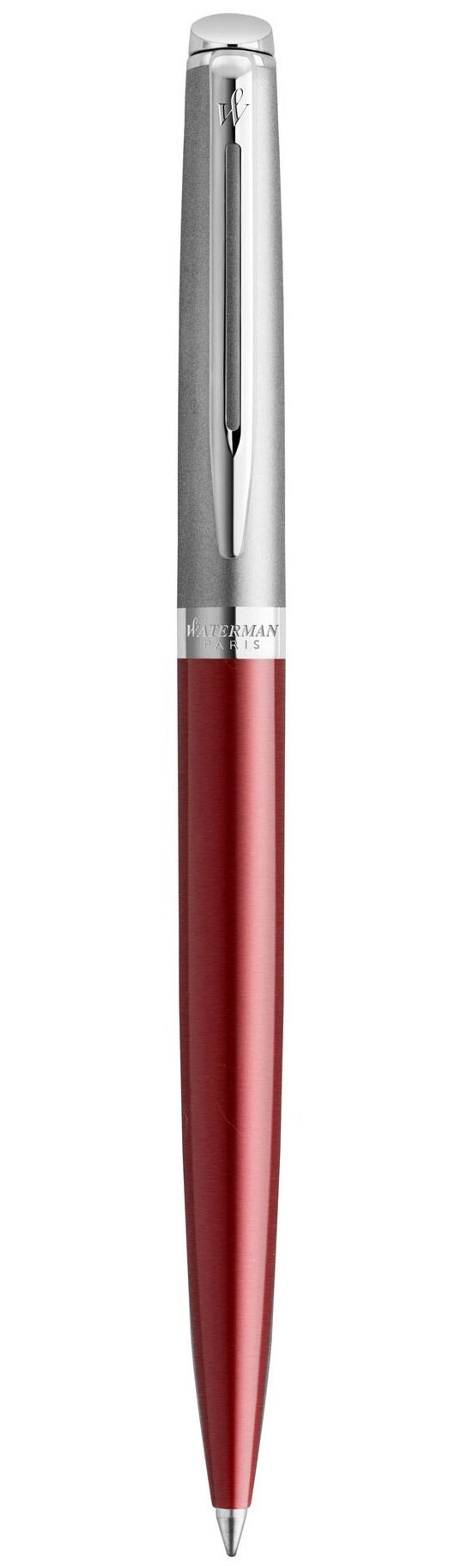 Шариковая ручка Waterman Hemisphere Entry Point Stainless Steel Red в подарочной упаковке