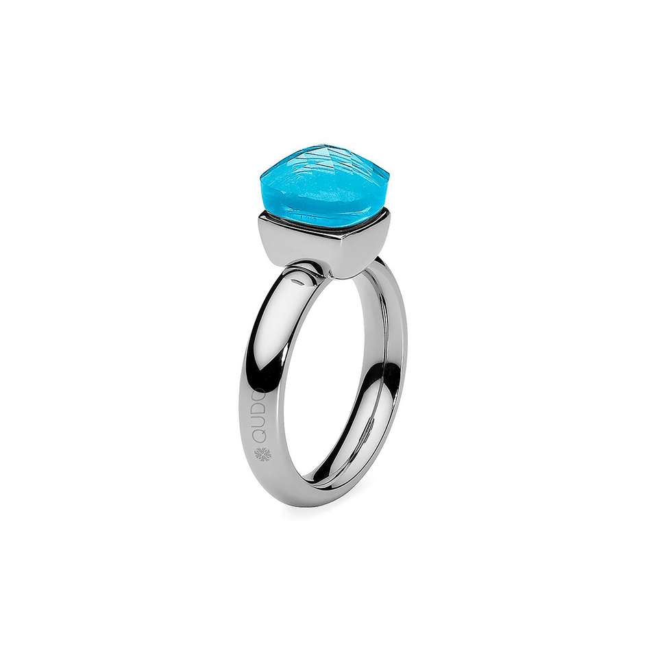 Кольцо Qudo Firenze dark aquamarine 16 мм 610895/15.9 BL/S