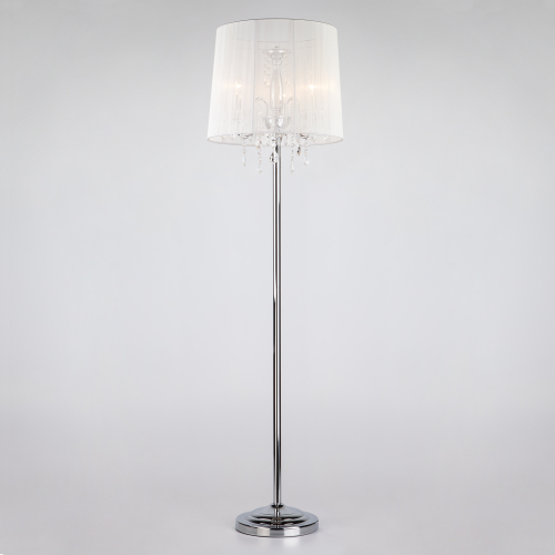 Торшер 2045/3F хром/белый