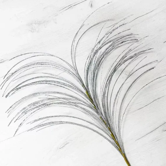 Ветвь Блестящая серебро 102 см., Christmas DeLuxe (89541)