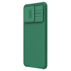 Чехол зеленого цвета (Deep Green) от Nillkin с сдвижной шторкой для камеры для Xiaomi Redmi K70, K70 Pro и Poco F6 Pro, серия CamShield Pro