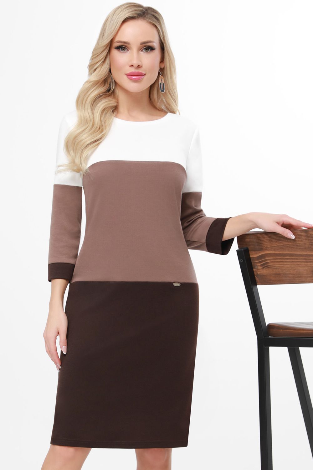 Платье Классная идея, браун DStrend (Акция)