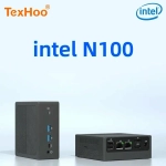 Мини-ПК TexHoo Intel N100 двухдиапазонный WiFi5 BT4.2 HDMI DP, 2хLAN, 8G DDR4 512G NVMe