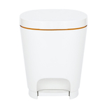 Контейнер для мусора педальный YUTO 8л цвет белый