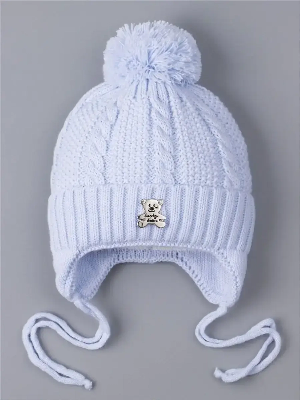 Шапка вязаная демисезонная для детей