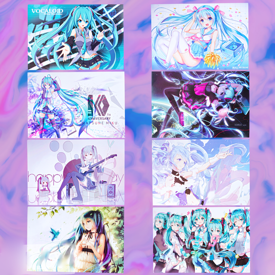 Набор постеров "Hatsune Miku" 8 шт, 42х29см