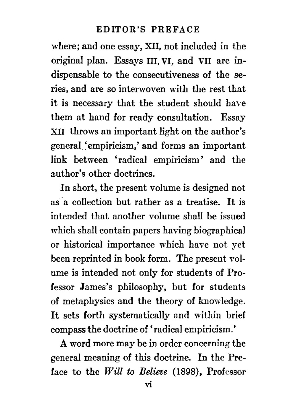 Essays in radical empiricism | James William