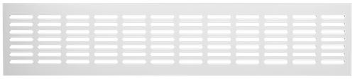 Решетка переточная алюминиевая с покрытием полимерной эмалью 480x100 4810DP Al Белая