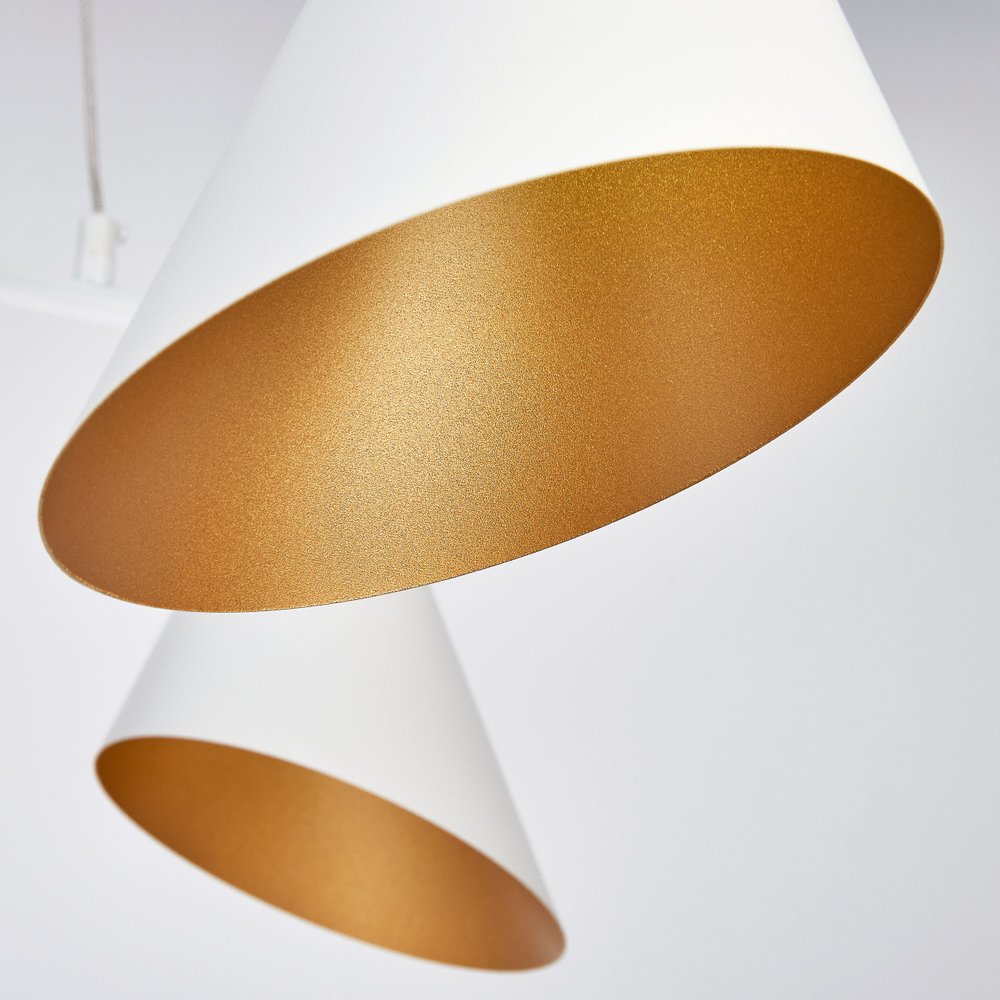 757046 Люстра CONE GW 4х6W(led) G9 БЕЛЫЙ/ЗОЛОТО