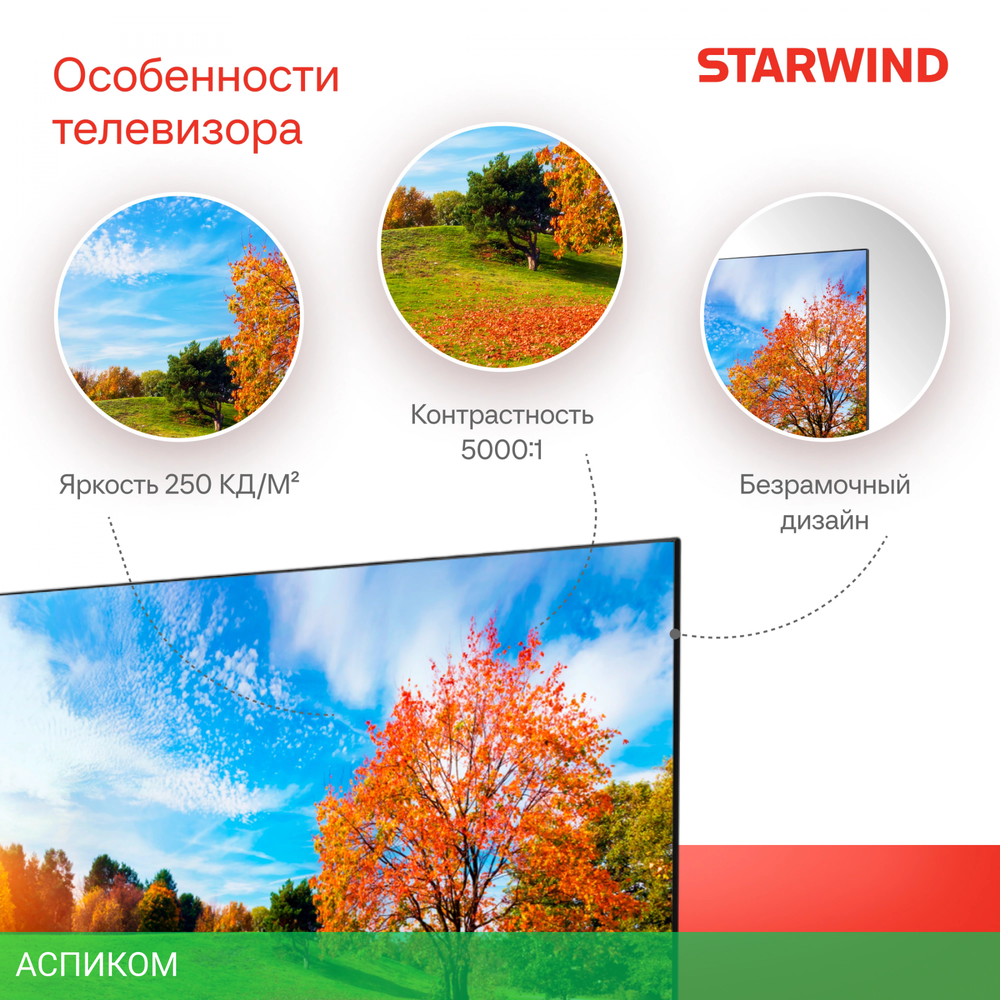 Телевизор LED Starwind 43" SW-LED43UG405