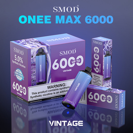 Kangvape Smod Onee Max Виноград 6000 затяжек 20мг Hard (2% Hard)