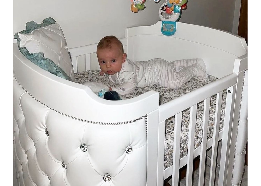 Кроватка-трансформер Elegance (белый/экокожа белая)