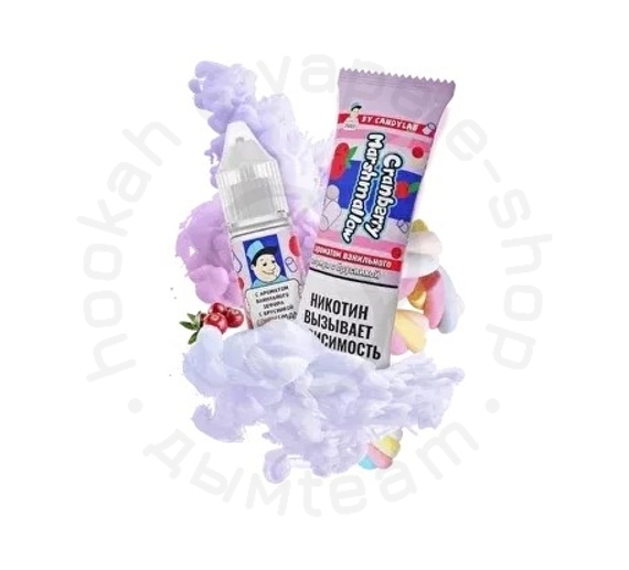 Жидкость CandyMan с ароматом &quot;Cranberry Marshmallow&quot; (Ванильный зефир с брусникой), 10мл, 15мг