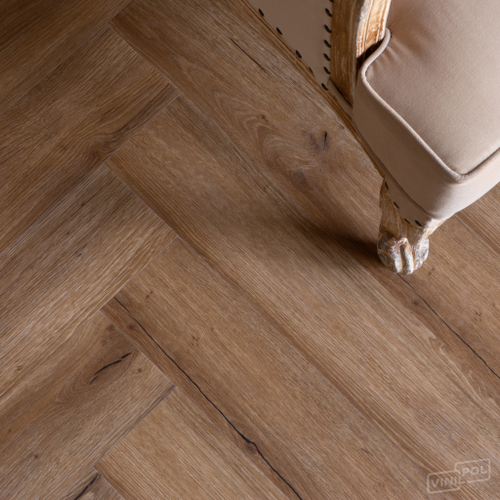 SPC ламинат VINILPOL Herringbon 9933 Паркет Франческо (1.355м2)