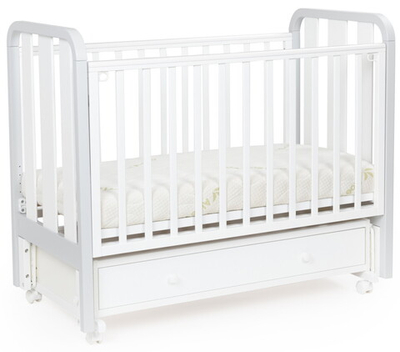 Детская кроватка Bebizaro Heirloom маятник универсальный с ящиком BZHMMUYA/05/WH/GR White/gray