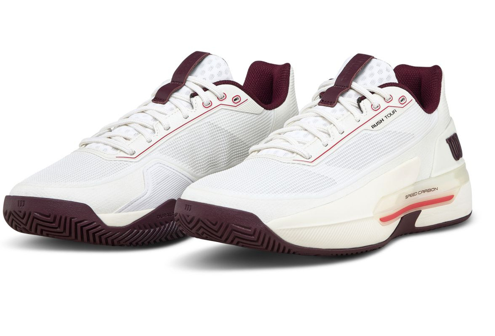 Мужские кроссовки теннисные Wilson Rush Tour 5 - white/port royal/vanilla ice