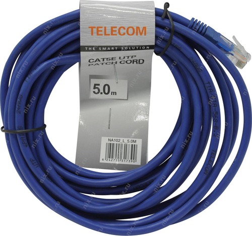 Patch Cord  UTP  кат.5e 5м, синий