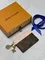 Держатель для карт Louis Vuitton Charms, нежно-розовый
