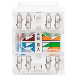Люк ЭРА ОФИС 18-8002-01 Коннектор RJ45 CAT6 UTP Keystone цвет белый