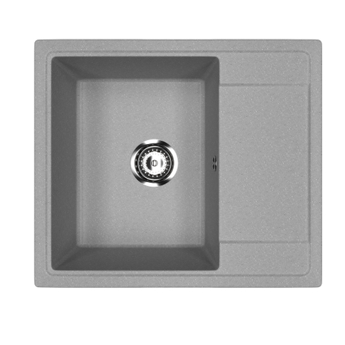 Мойкa ML-GMU05 УЛЬТРА с крылом, серый камень, 575*495 мм (глуб. чаши 190)