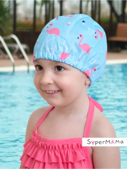 Шапочка для плавания детская непромокаемая для бассейна