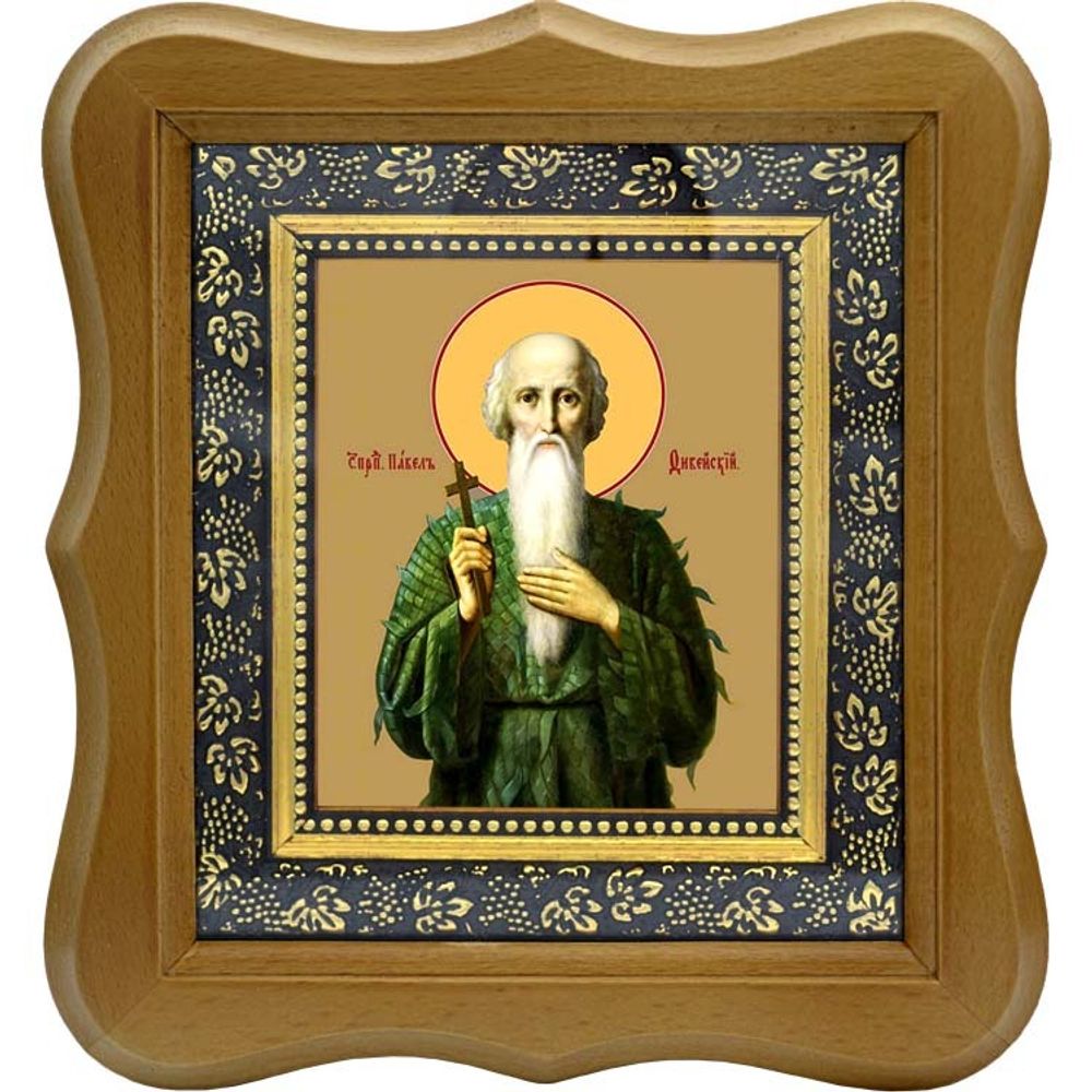 Павел Фивейский, Египетский, преподобный отшельник. Икона на холсте.