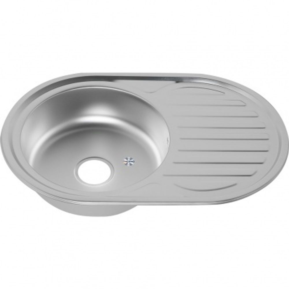 Мойка врезная овал 450х570х160 0,6  Мелана универс слив 3 1/2" + сифон