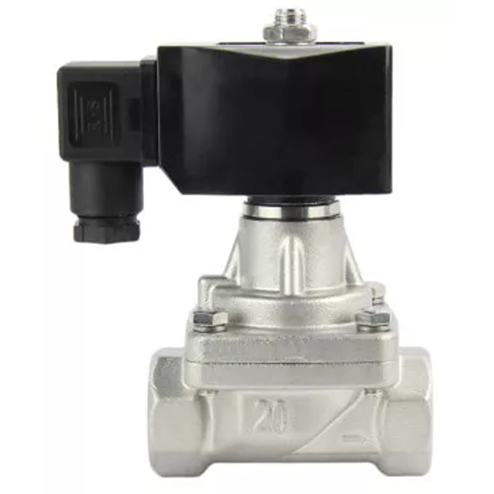 Two way normally closed Semi-direct acting electric solenoid valve Elephant DHP21-S-НЗ SS304 G YS-018 110/220V, body material - stainless steel AISI 304, seal - PTFE