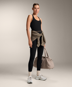 OYSHO Легинсы Evermove с высокой посадкой и длиной до щиколотки, черный