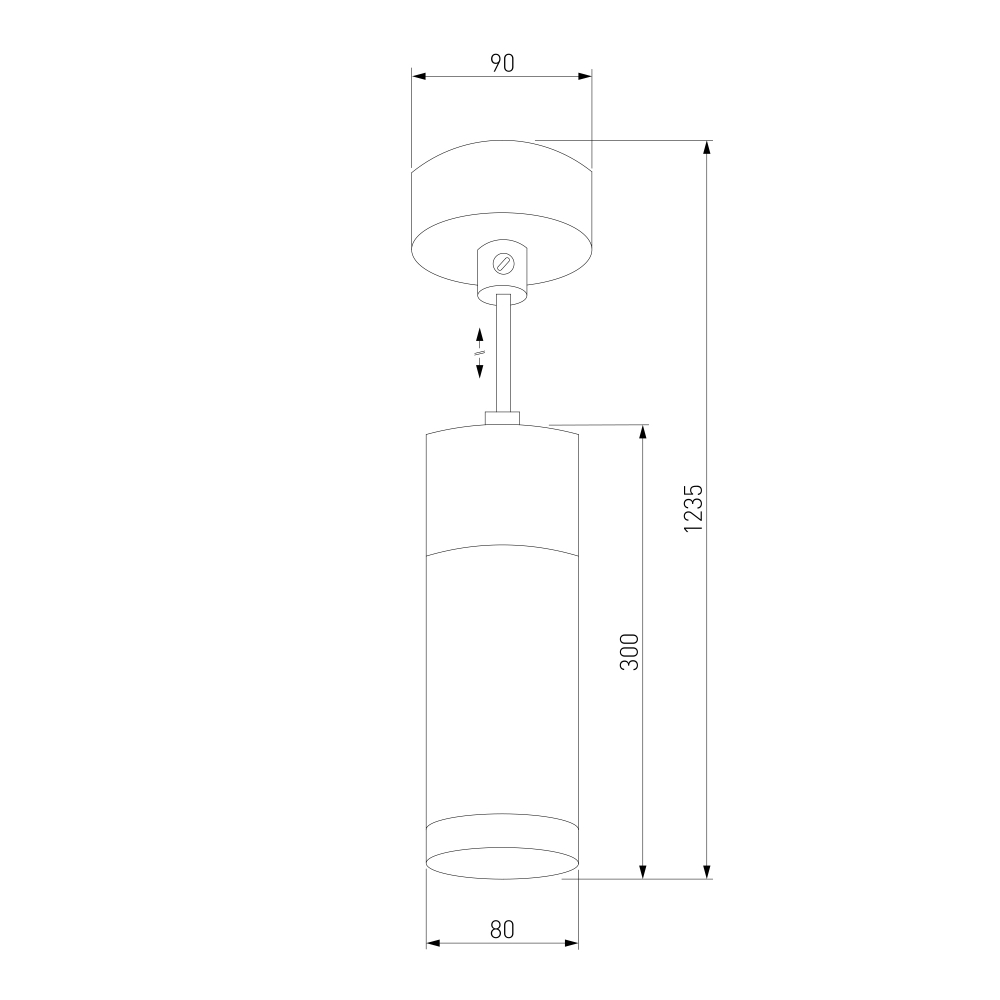 LED светильник подвесной в стиле лофт 50135/1 LED хром/черный