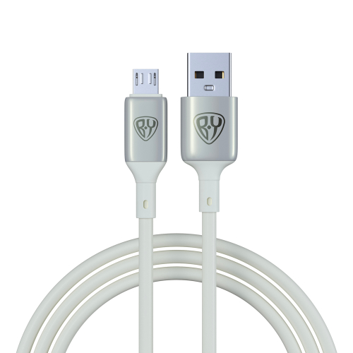 Кабель для зарядки USB(A)-microUSB BY Space Cable Pro, 1м, быстр зар QC3.0, штекер металл, белый