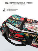 Спортивная сумка с карманом для мокрой одежды и отделением для обуви (Джунгли)