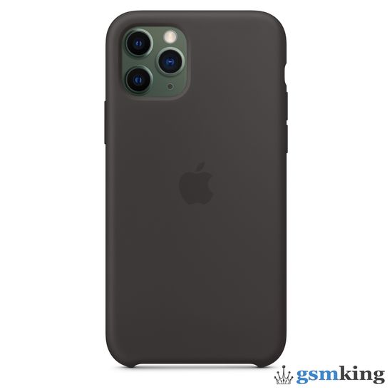Apple Silicone Case iPhone 11 Pro Max Black (Чёрный)