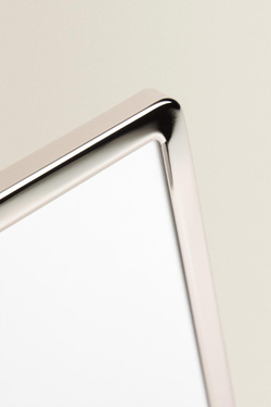 ZARA HOME МЕТАЛЛИЧЕСКАЯ РАМКА ДЛЯ ФОТОГРАФИИ С ЗАКРУГЛЕННЫМИ УГЛАМИ, СЕРЕБРЯНЫЙ